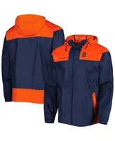 Men's Columbia Navy, Orange Detroit Tigers Omni-Shade Flash Forward Challenger Full-Zip Windbreaker Jacket
