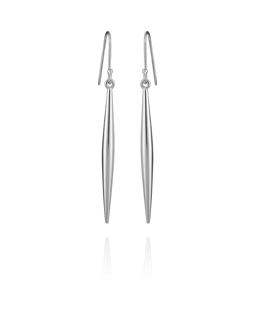Vince Camuto Silver-Tone Linear Spear Drop Earrings