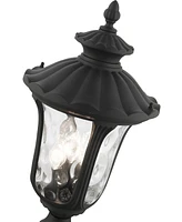 Livex Oxford 3 Light Outdoor Post Top Lantern