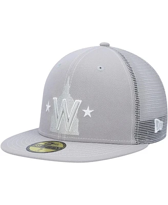 Men's New Era Gray Washington Nationals 2023 On-Field Batting Practice 59FIFTY Fitted Hat