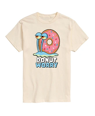 Airwaves Men's SpongeBob Donut Worry Short Sleeve T-shirt