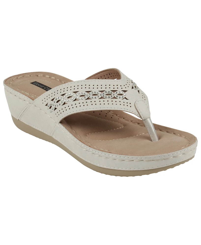 Gc Shoes Women's Bari Thong Wedge Sandals