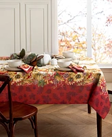 Elrene Swaying Leaves Double Border 52" x 70" Tablecloth