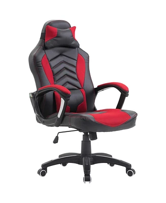 Homcom Massage Chair Office Computer Task Heating Recliner Swivel w/Headrest