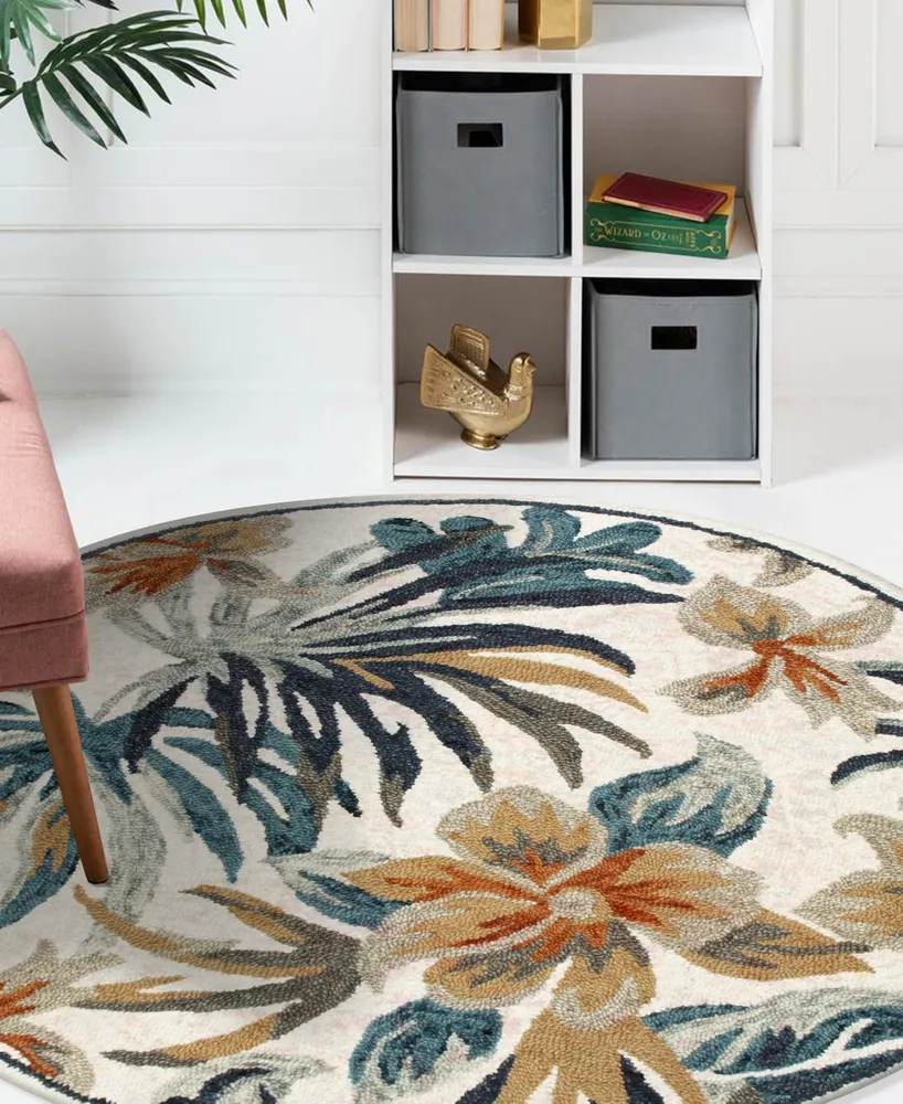 Lr Home Sweet Sinuo-118 4' x 4' Round Area Rug