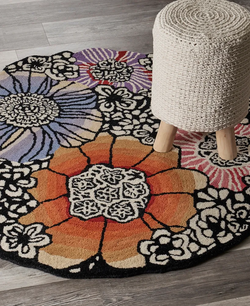 Lr Home Sweet Sinuo-106 4' x 4' Round Area Rug