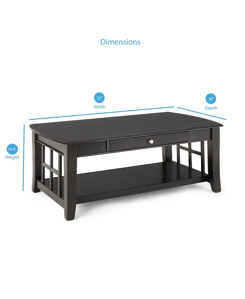 Steve Silver Cassidy 50" Wood Cocktail Table