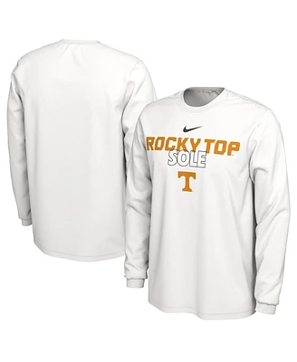 Men's Nike White Tennessee Volunteers On Court Long Sleeve T-shirt