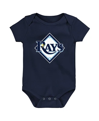 Newborn and Infant Boys and Girls Navy Tampa Bay Rays Primary Team Logo Bodysuit