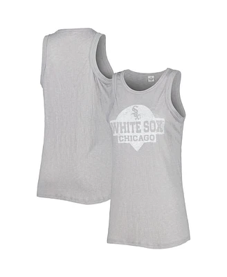 Women's Soft As A Grape Gray Chicago White Sox Tri-Blend Tank Top