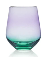 Mikasa Chroma 13 Ounce Stemless Wine Glass 4-Piece Set