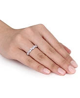 Moissanite Heart Band (3-3/8 ct. t.w.) Sterling Silver