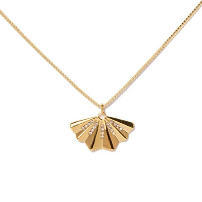 Women's Fan Shaped Necklace