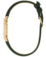 Olivia Burton Women's Ultra Slim Bee Green Leather Watch 28mm