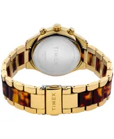 Timex Women's Quartz Analog Premium Dress Alloy Gold-Tone Watch 38mm
