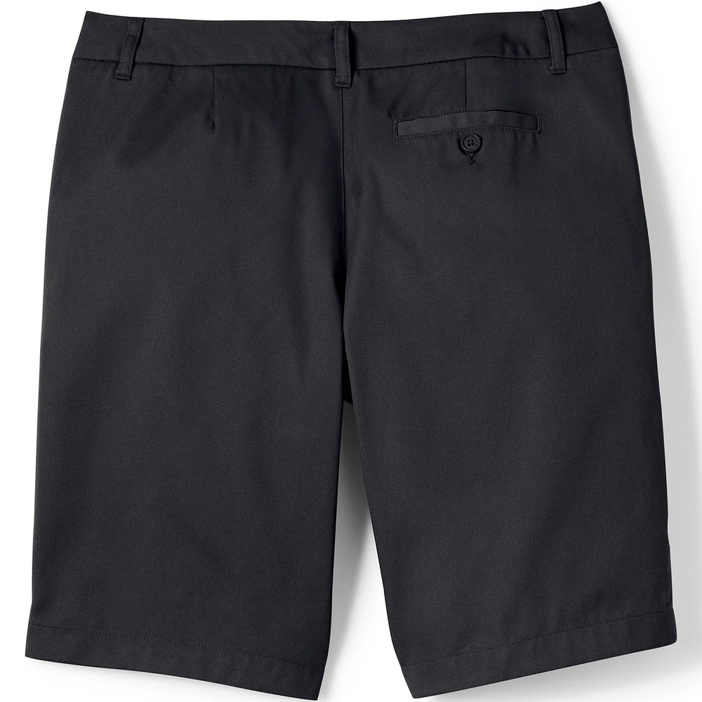 Lands' End Women's Plus Plain Front Blend Chino Shorts