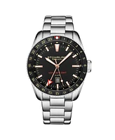 Stuhrling Men's Aquadiver Silver-tone Stainless Steel , Dial