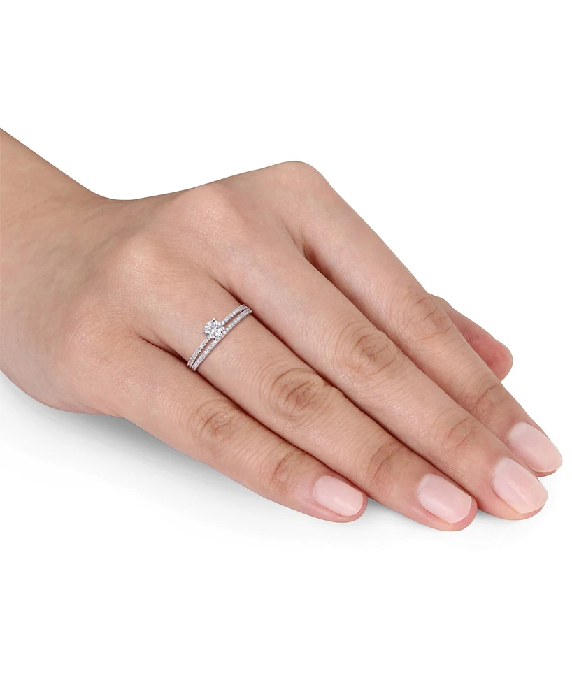 Diamond Bridal Ring Set (1/2 ct. t.w.) 14k White Gold
