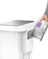 simplehuman 55 Liter Rectangular Kitchen Trash Can with Liner Pocket