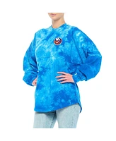Women's Fanatics Royal New York Islanders Crystal-Dye Long Sleeve T-shirt