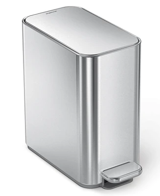 simple human 5 Liter Slim Bathroom Trash Can with Liner Pocket
