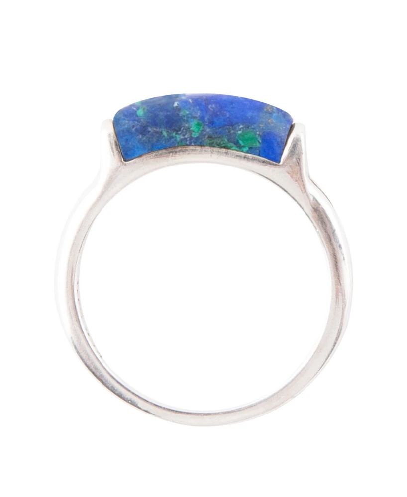 Barse Bar None Sterling Silver and Onyx Ring