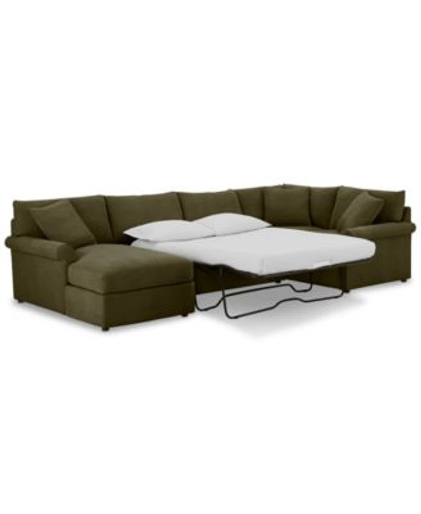 Closeout Wrenley Fabric Sectional Collection Created For Macys