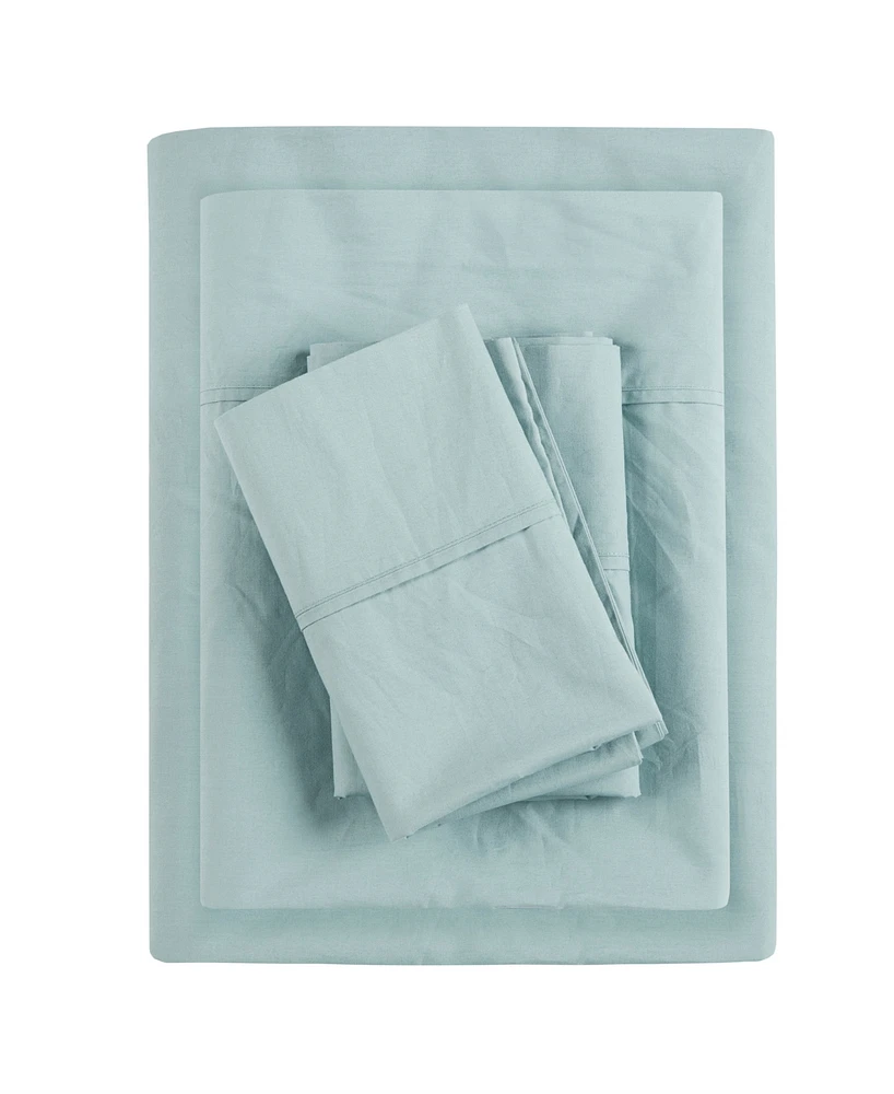 Madison Park Peached Cotton Percale 4-Pc. Sheet Set, California King