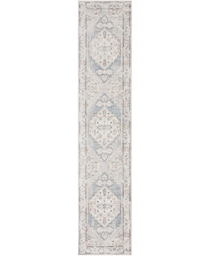 Nourison Home Astra Machine Washable ASW11 2'2" x 12' Runner Area Rug