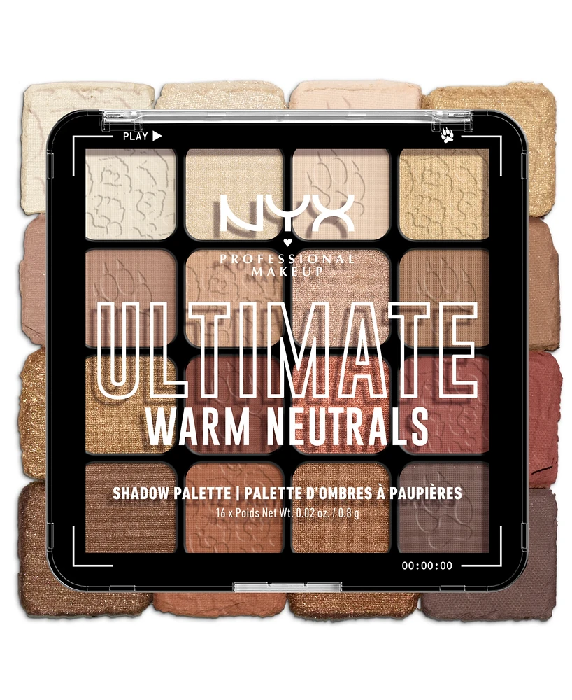 Nyx Professional Makeup Ultimate Shadow Palette - Warm Neutrals