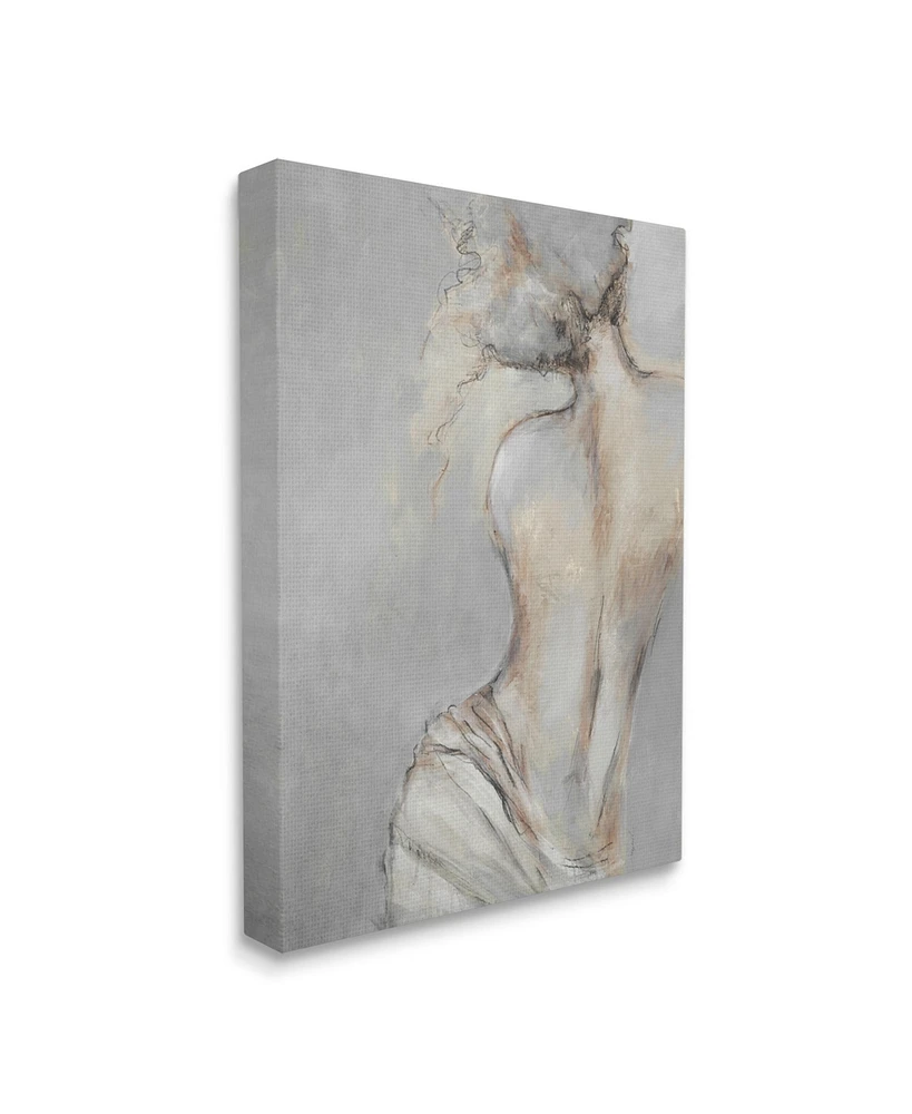 Stupell Industries Traditional Portrait Nude Woman Canvas Wall Art, 24" x 1.5" x 30"
