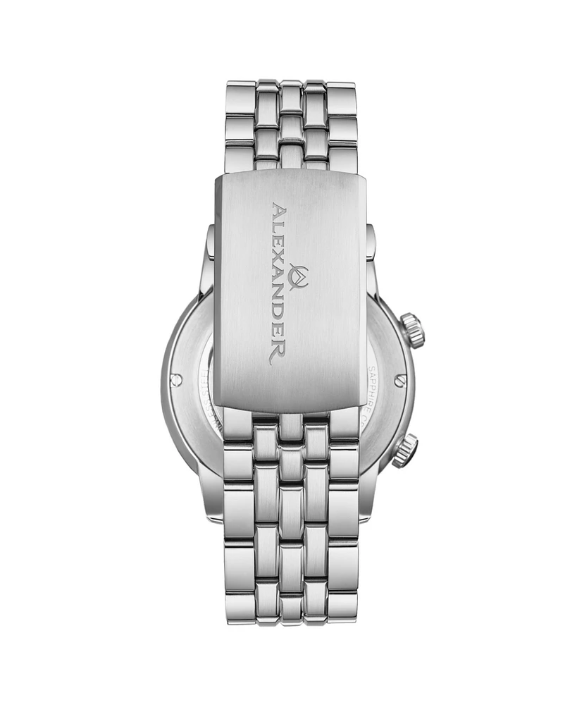 Alexander Men's Journeyman 2 Silver-Tone Stainless Steel , Silver-Tone Dial