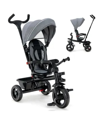 Costway Toddler 4-in-1 Tricycle Trike w/ Convertible Seat