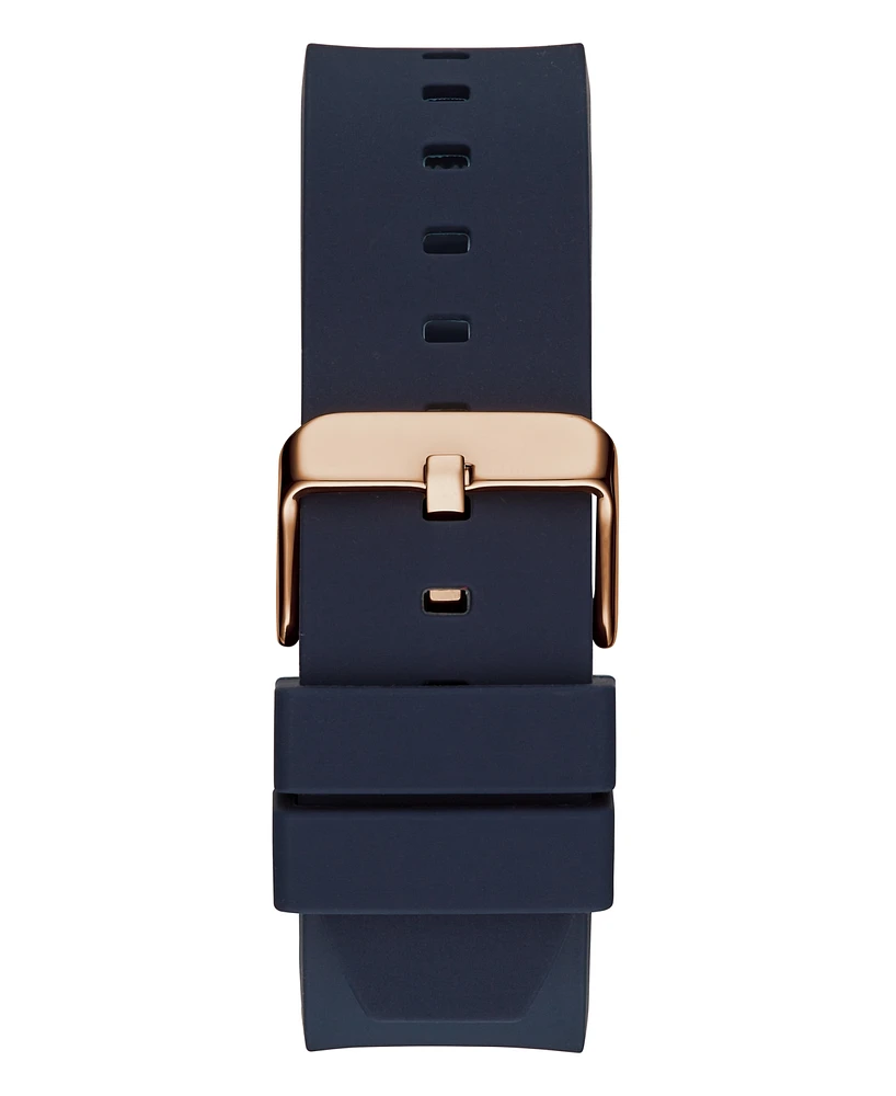 Guess Men's Multifunction Navy Silicone Watch 43mm