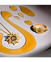 Le Vian Nude Diamond (1/10 ct. t.w.) & Chocolate Diamond (1/6 ct. t.w.) Sun Pendant Necklace in 14k Gold, 18" + 2" extender