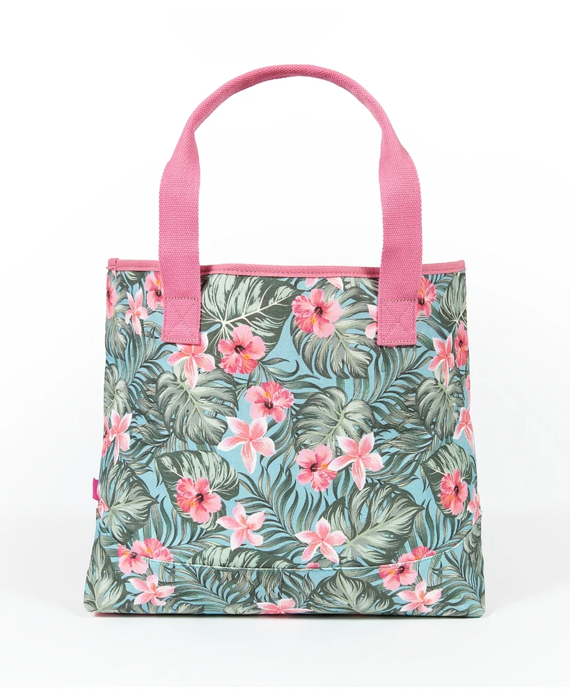Shady Lady Hawaiian Extra Large, 100% Cotton Canvas Carryall Tote Bag