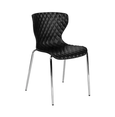 Contemporary Design Accent Dining Plastic Stack Chair