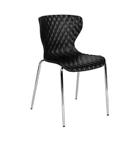 Contemporary Design Accent Dining Plastic Stack Chair