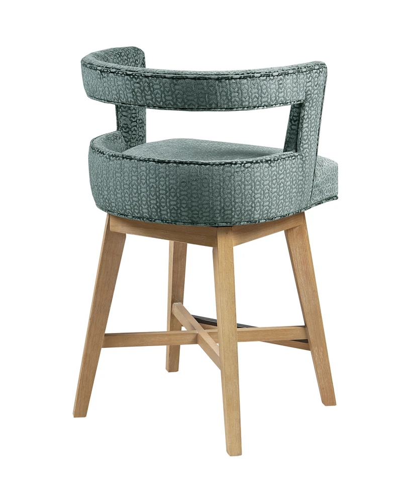 Madison Park Glenwood 25" Fabric Swivel Counter Stool