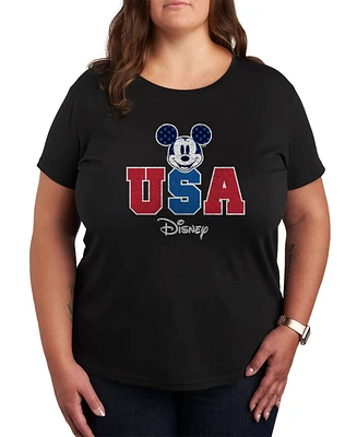 Hybrid Apparel Trendy Plus Mickey Mouse Graphic T-shirt