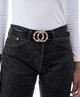 I.n.c. International Concepts Double-Circle Rhinestone Belt, Created for Macy's