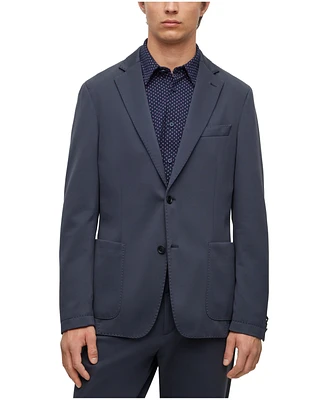 Boss by Hugo Men's Micro-Patterned Performance Slim-Fit Blazer