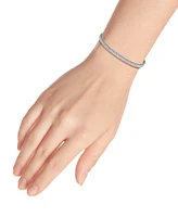 Giani Bernini Cubic Zirconia Baguette Tennis Bracelet, Created for Macy's
