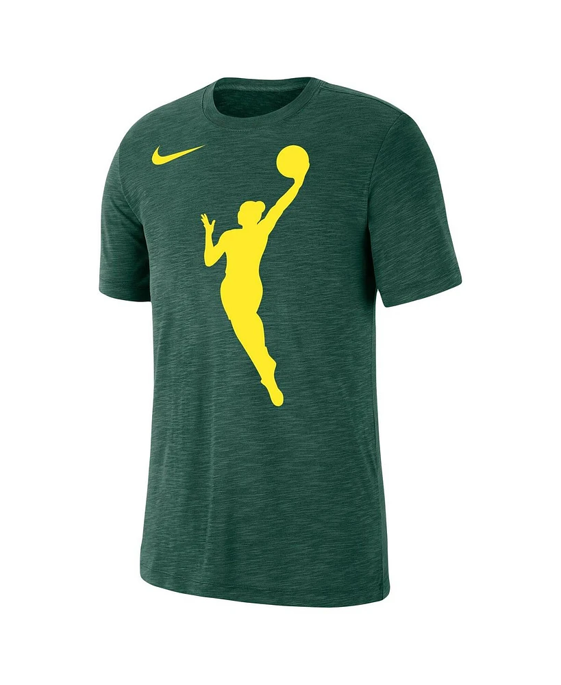 Men's and Women's Nike Hunter Green Wnba Logowoman T-shirt