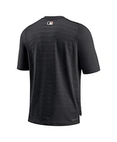 Men's Nike Black San Francisco Giants Authentic Collection Pregame Raglan Performance V-Neck T-shirt