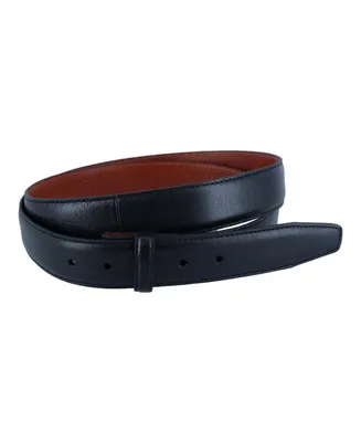 Trafalgar Men's Feather Edge Pebble Leather Harness Belt Strap