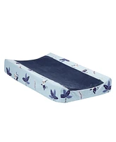Lambs & Ivy Jungle Party Blue Monkey/Palm Tree Changing Pad Cover