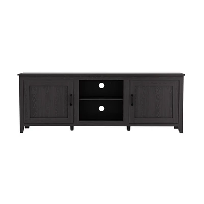 Tv Stand Storage Media Console Entertainment Center, Tradition, With Doors