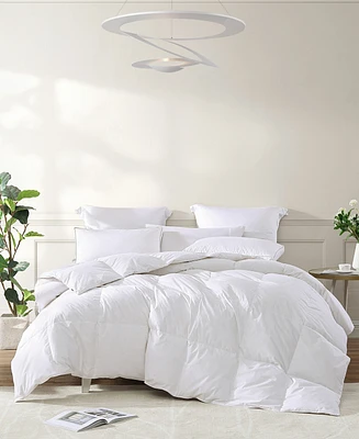 Royal Luxe All Season Warmth White Goose Feather and Down Fiber Comforter, King, Exclusively at Macy's