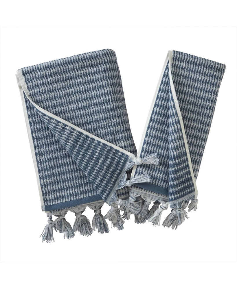 Skl Home Long Borough Turkish Cotton 2 Piece Hand Towel Set, 26" x 16"